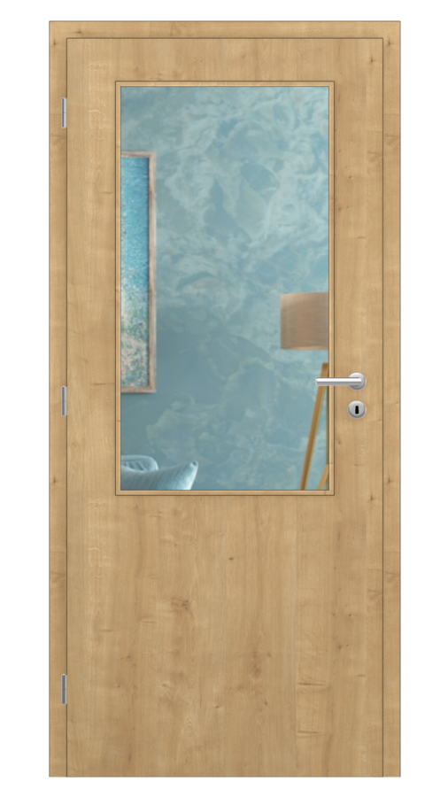 DPO - Požárně odolné / DPOC S2 - požární prosklené 2/3 / CPL SOLO 3D - dub přírodní / Float čirý protipožární