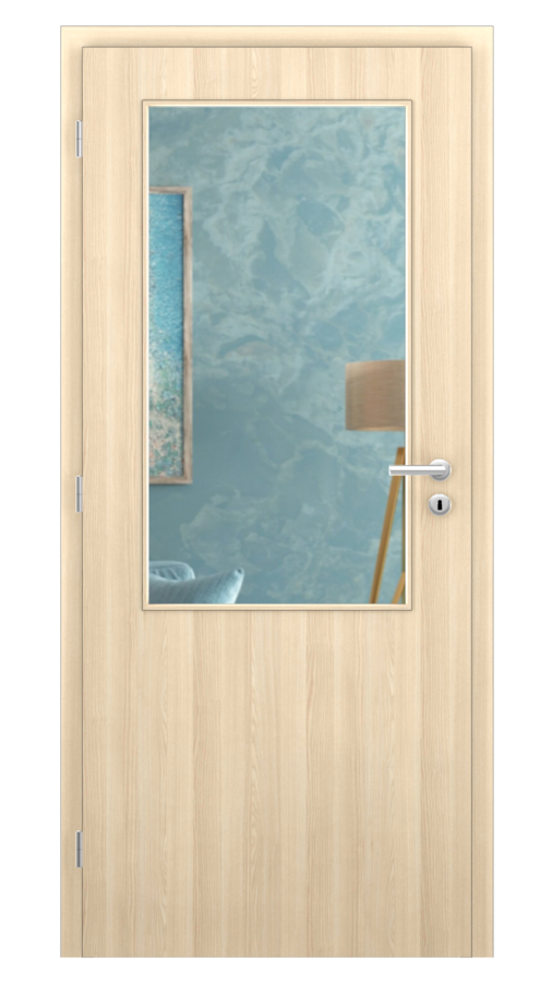 DPO - Požárně odolné / DPOC S2 - požární prosklené 2/3 / CPL SOLO 3D - dub bělený / Float čirý protipožární