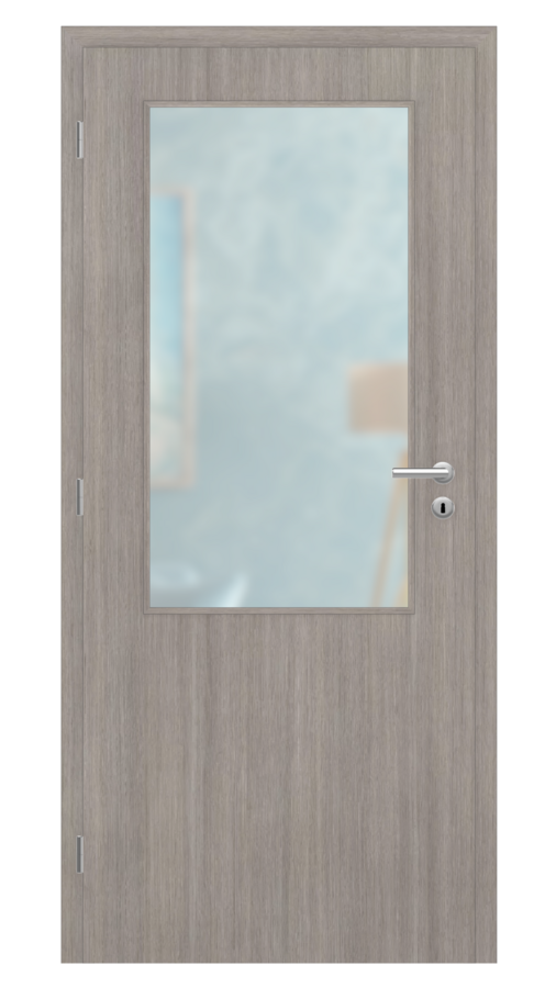 DPO - Požárně odolné / DPOC S2 - požární prosklené 2/3 / CPL SOLO 3D - skyline / Satinato pískované protipožární