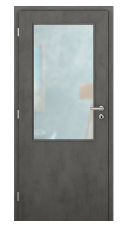 DPO - Požárně odolné / DPOC S2 - požární prosklené 2/3 / SOLO MATRIX - chromix / Satinato pískované protipožární