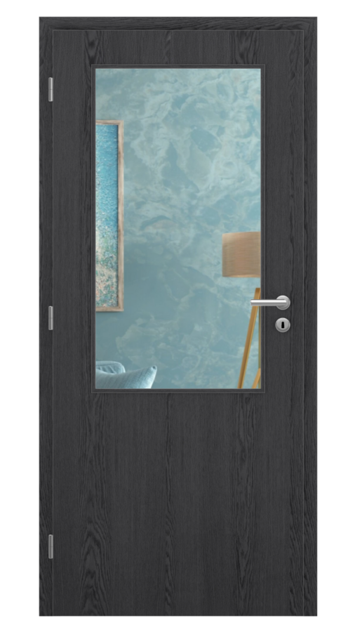 DPO - Požárně odolné / DPOB S2 - požární prosklené / SOLO STRUKTUR - dub dark grey / Float čirý protipožární