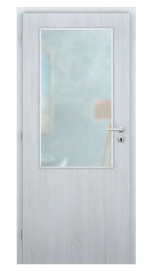 DPO - Požárně odolné / DPOB S2 - požární prosklené / SOLO STRUKTUR - andorra white  / Satinato pískované protipožární