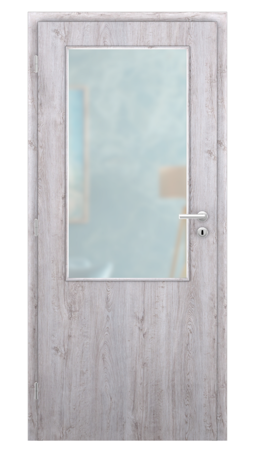 DPO - Požárně odolné / DPOB S2 - požární prosklené / SOLO STRUKTUR - dub western / Satinato pískované protipožární