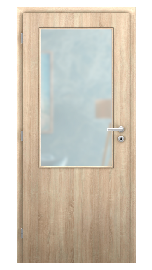 DPO - Požárně odolné / DPOB S2 - požární prosklené / CPL SOLO 3D - bardolino / Satinato pískované protipožární