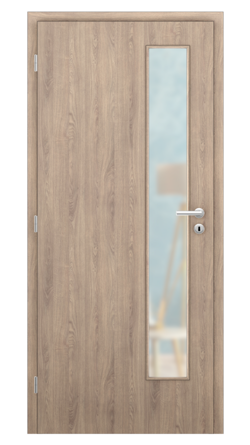 DPO - Požárně odolné / DPOB S5 - požární prosklené / CPL - dub royal / Satinato pískované protipožární