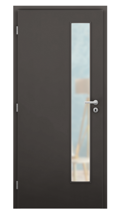 DPO - Požárně odolné / DPOB S5 - požární prosklené / CPL - antracit / Satinato pískované protipožární