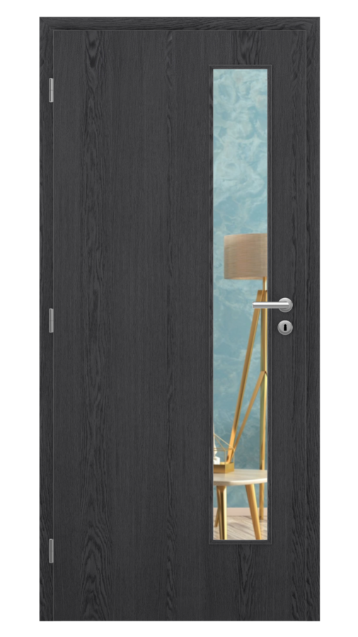 DPO - Požárně odolné / DPOB S5 - požární prosklené / SOLO STRUKTUR - dub dark grey / Float čirý protipožární