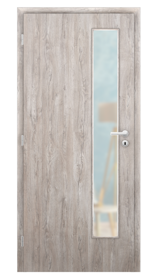 DPO - Požárně odolné / DPOB S5 - požární prosklené / SOLO STRUKTUR - dub alpský / Satinato pískované protipožární