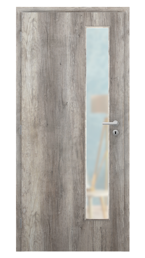 DPO - Požárně odolné / DPOB S5 - požární prosklené / SOLO STRUKTUR - dub canyon / Satinato pískované protipožární