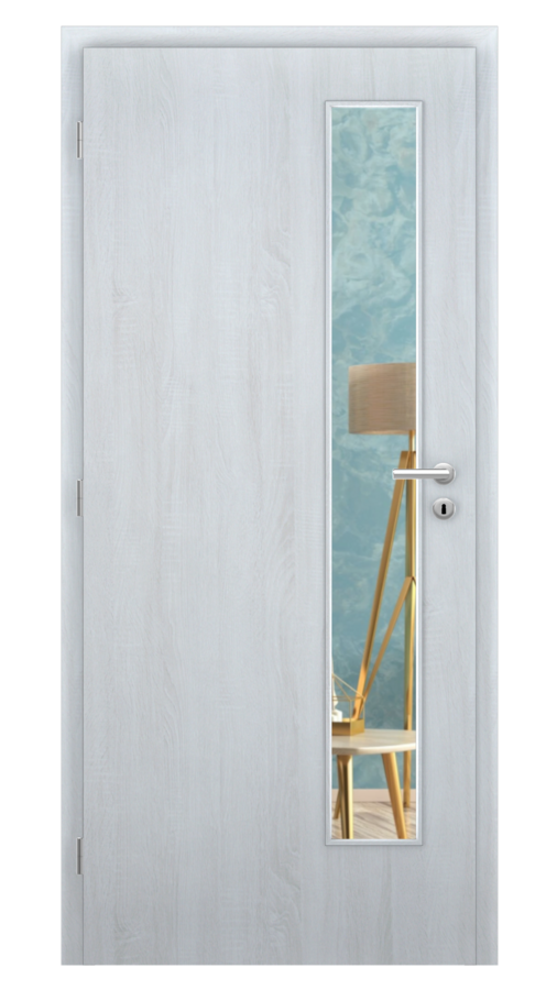 DPO - Požárně odolné / DPOB S5 - požární prosklené / SOLO STRUKTUR - andorra white  / Float čirý protipožární