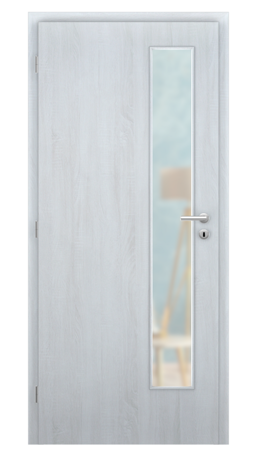 DPO - Požárně odolné / DPOB S5 - požární prosklené / SOLO STRUKTUR - andorra white  / Satinato pískované protipožární