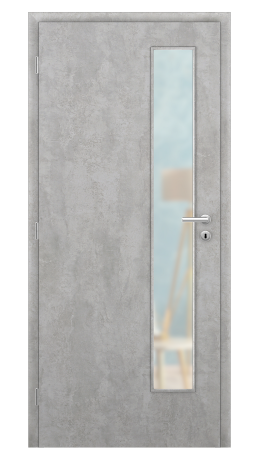 DPO - Požárně odolné / DPOB S5 - požární prosklené / SOLO STRUKTUR - beton / Satinato pískované protipožární