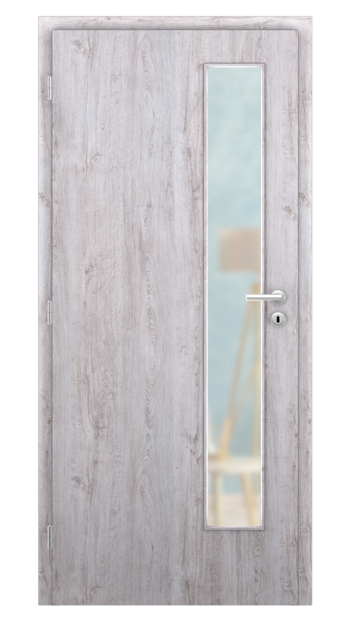 DPO - Požárně odolné / DPOB S5 - požární prosklené / SOLO STRUKTUR - dub western / Satinato pískované protipožární