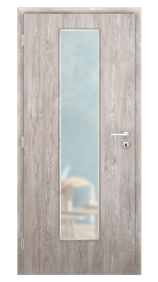 DPO - Požárně odolné / DPOB S7 - požární prosklené / SOLO STRUKTUR - dub alpský / Satinato pískované protipožární