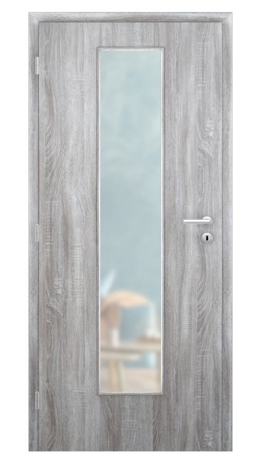 DPO - Požárně odolné / DPOB S7 - požární prosklené / SOLO STRUKTUR - dub archico / Satinato pískované protipožární