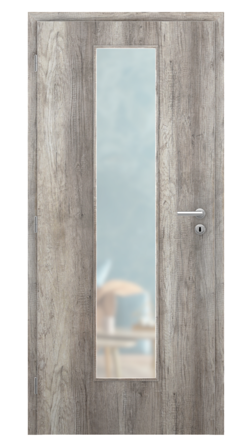 DPO - Požárně odolné / DPOB S7 - požární prosklené / SOLO STRUKTUR - dub canyon / Satinato pískované protipožární