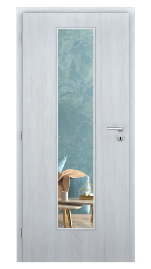 DPO - Požárně odolné / DPOB S7 - požární prosklené / SOLO STRUKTUR - andorra white  / Float čirý protipožární