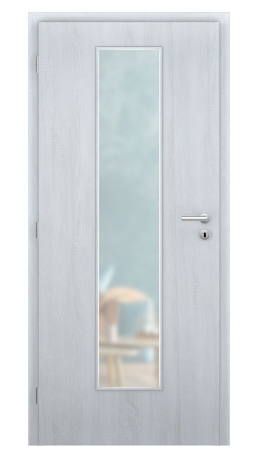 DPO - Požárně odolné / DPOB S7 - požární prosklené / SOLO STRUKTUR - andorra white  / Satinato pískované protipožární