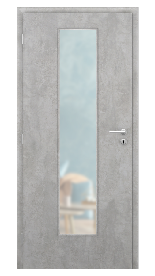 DPO - Požárně odolné / DPOB S7 - požární prosklené / SOLO STRUKTUR - beton / Satinato pískované protipožární