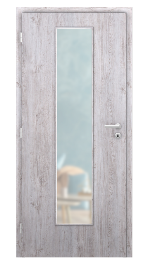 DPO - Požárně odolné / DPOB S7 - požární prosklené / SOLO STRUKTUR - dub western / Satinato pískované protipožární