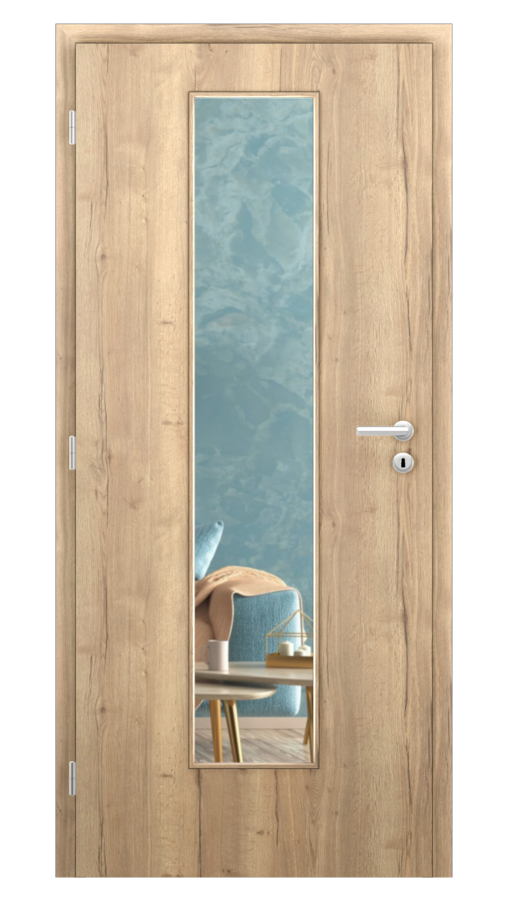 DPO - Požárně odolné / DPOB S7 - požární prosklené / CPL SOLO 3D - dub halifax / Float čirý protipožární