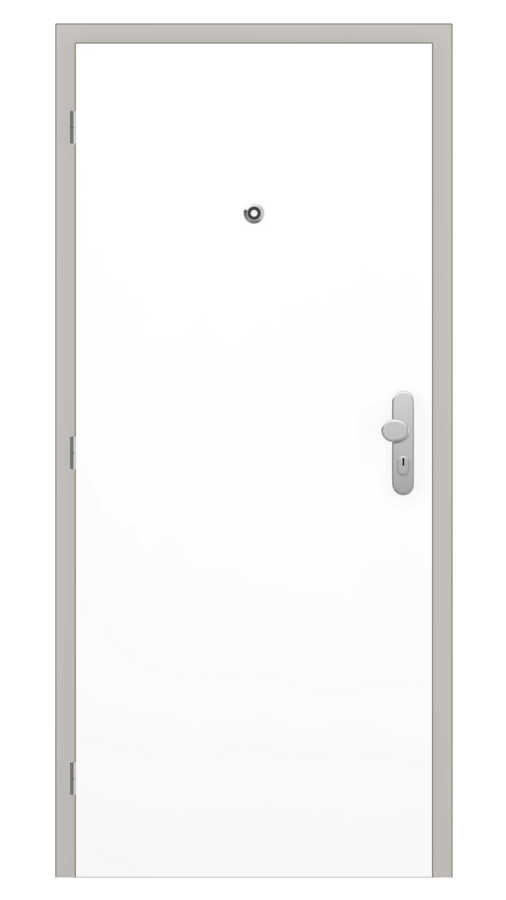Bezpečnostní dveře s požární odolností / Bezpečnostní třída RC2 - DPB 2 / Laminát 0,8 mm - bílá premium