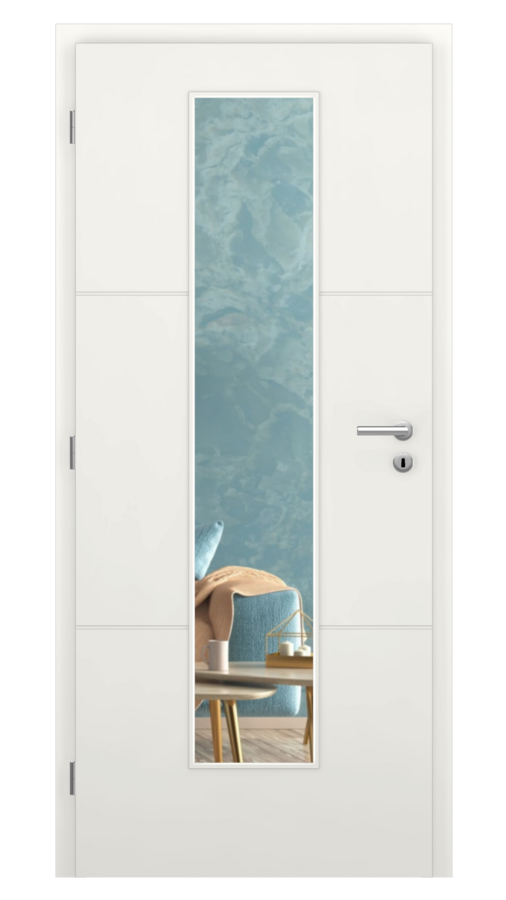 Polar / Polar 5 / MDF - POLAR bílý lak  / Čiré sklo
